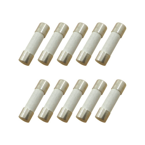 YOLISTIC (Pack of 10) 30 Amp Slow-Blow Time Delay Fuse Ceramic 5x20mm