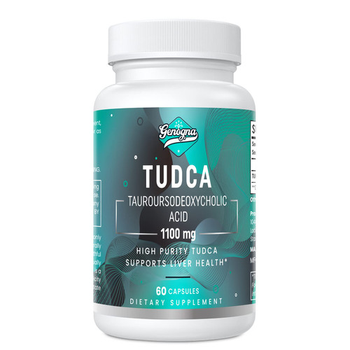 Genogna TUDCA 1100mg-Liver Support Supplement for Detox Cleanse, Water-Soluble Bile Salts with Strong Bitter Taste, 60 Vegan Capsules,Non-GMO,Gluten-Free-1765342454