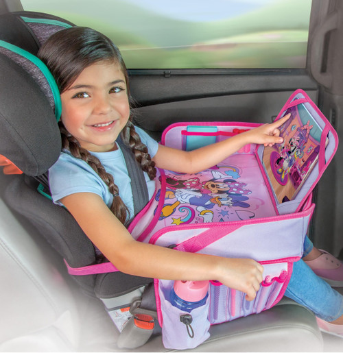 Minnie Mouse Kids Travel Tray for Toddler, Car Seat Tray for Roadtrip Essentials & Activities Minnie Mouse Kids Travel Tray for Toddler, Car Seat Tray for Roadtrip Essentials & Activities