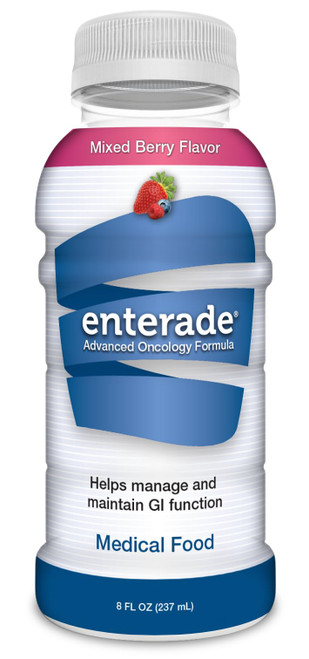 enterade Advanced Oncology Mixed Berry, 12 Pack, Clinically Proven Formula to Reduce GI Side Effects, Chemotherapy Must Haves for Women and Men, Chemo Supportive Care Beverage, Liquid, 8 oz Bottles