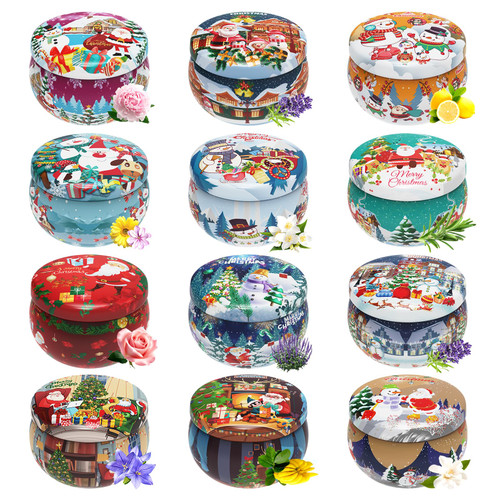 Christmas Gift Sets, Primevolve Scented Candles of 12 Bulk Home Aromatherapy Candles with Fragrances, Gift for Women, Candlelight Dinner Spa Bath-1765344323