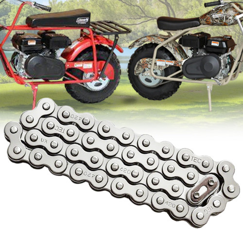 Chikia Mini Bike CT200U Coleman Front Jackshaft Chain, 42 Link 420 Chain for Mini Bike Compatible with Coleman CT200U EX MB200 MB165 Baja Warrior Heat Mini Baja Chikia Mini Bike CT200U Coleman Front Jackshaft Chain, 42 Link 420 Chain for Mini Bike Compatible with Coleman CT200U EX MB200 MB165 Baja Warrior Heat Mini Baja
