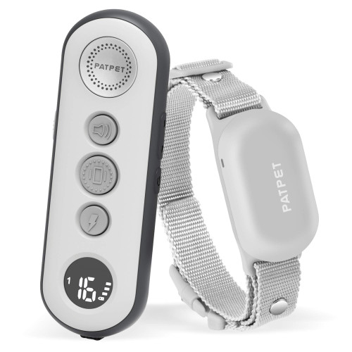 PATPET Dog Training Collar with Remote - Electric Dog Shock Collars for Small Medium Large Dogs, 3 Adjustable Safe Modes Rechargeable Waterproof E Collar for Dogs (8-120 lbs)