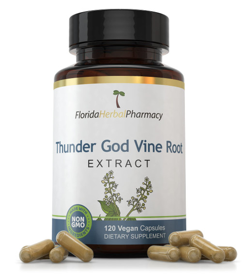 Florida Herbal Pharmacy, Thunder God Vine Root Extract Supplement Capsules-1765346984