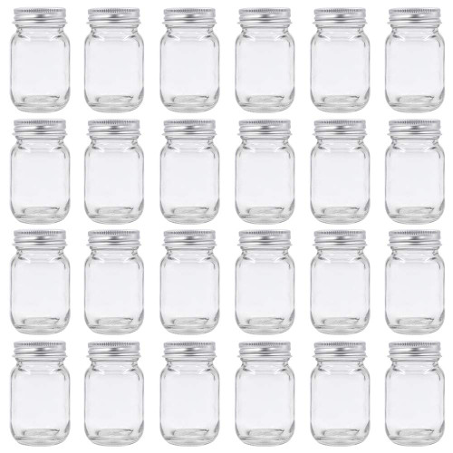 U Pack 2oz Mason Jar with Silver Lid for Honey Jam Spice Pack of 24 Sets U Pack 2oz Mason Jar with Silver Lid for Honey Jam Spice Pack of 24 Sets