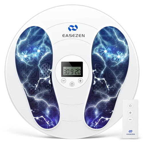 EaseZen Foot Massager for Neuropathy, TENS & EMS Foot Circulation Stimulator for Pain Relief, 10 Modes and 20 Intensities, Relieve Swelling, Cramps, RLS & Plantar Fasciitis - Gifts for Mom Dad EaseZen Foot Massager for Neuropathy, TENS & EMS Foot Circulation Stimulator for Pain Relief, 10 Modes and 20 Intensities, Relieve Swelling, Cramps, RLS & Plantar Fasciitis - Gifts for Mom Dad