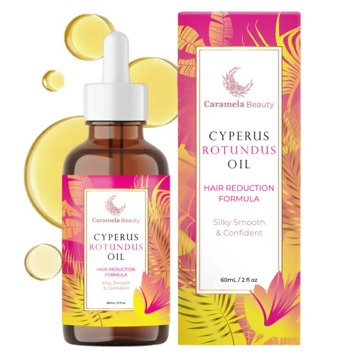 Caramela Beauty Cyperus Rotundus Oil for Natural Hair Reduction - 60ml/2oz