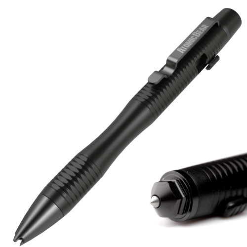 The Atomic Bear Stealth Pen Pro Tactical Pen for Self Defense - Enhanced Writing Survival Pen with Glass Breaker to Escape & Defend - Bonus Training to Protecting Yourself - Great Gift for Men The Atomic Bear Stealth Pen Pro Tactical Pen for Self Defense - Enhanced Writing Survival Pen with Glass Breaker to Escape & Defend - Bonus Training to Protecting Yourself - Great Gift for Men