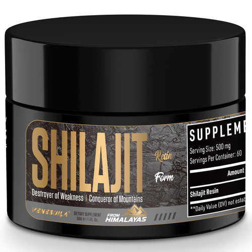 VENESUILA Shilajit Resin - Organic Shilajit Resin Third Party Tested Rich in 85+ Trace Minerals, Gold Grade Himalayan Pure Shiljait for Energy (1 Fl Oz (Pack of 1))