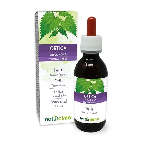 Naturalma Nettle (Urtica dioica) Leaf and Root Alcohol-Free Tincture - 120 ml Liquid Extract in Drops - Herbal Supplement - Vegan Naturalma Nettle (Urtica dioica) Leaf and Root Alcohol-Free Tincture - 120 ml Liquid Extract in Drops - Herbal Supplement - Vegan