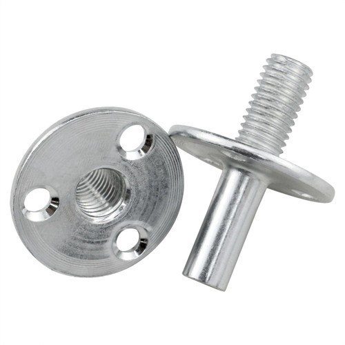 Dsjnf Metal M12 Bed Post Connector Furniture Leg Connector Screw-in T-Nut Bedpost Connector Furniture Hardware Nuts 2Set-1765515596