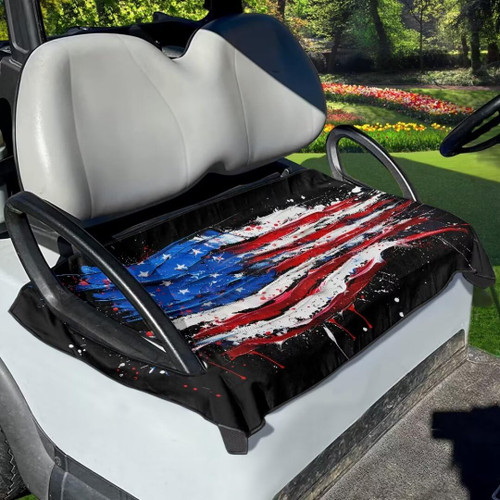 FUIALDOLG Golf Cart Seat Cover,American Flag Universal 50 x 30.9 Inches Blanket Covers Portable Club Car Seat Cover Sports Cart Seat Cushion Accessories Suitable for All Seasons-1765516825