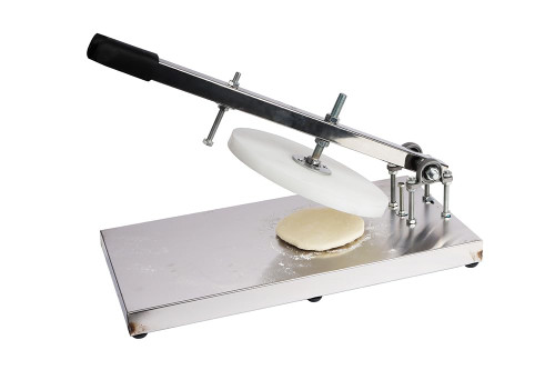 PreAsion 9.5Inch Pizza Dough Press Machine Stainless Steel Household Pizza Press with Plate Portable Commercial Dough Chapati Sheet Pizza Kitchen Dough Maker Tool-1765517257