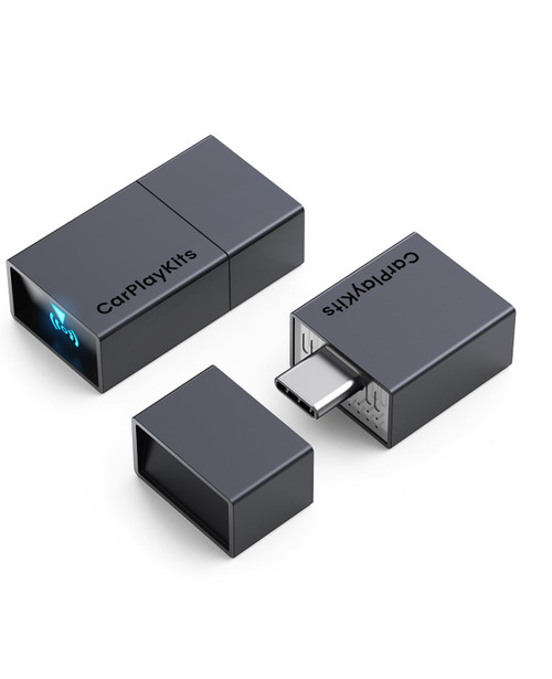 Wireless CarPlay Adapter for Apple, Plug and Play Low Latency Mini Wilreless Carplay Adapter for iPhone (CP3)