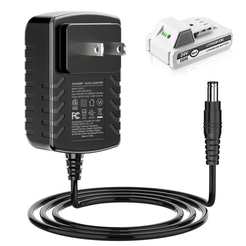 Quick Charge for Snow Joe & Sun Joe 24V Battery, 24VCHRG-QC iON+ Charger for iBAT24 & 24VBAT Series Batteries, iBAT24-LT, iBAT24-XR, 24VBAT-LTE, 24VBAT-XR AC Adapter-1765518630