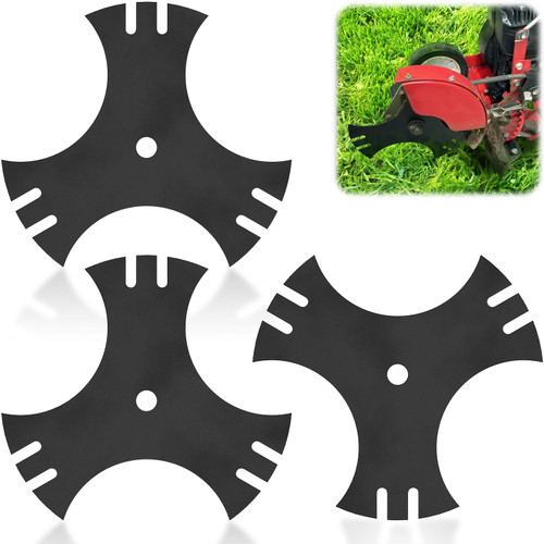 Fixirons 3 Pack 9" 3-Side Edger Star Blades 5/8" Center Hole, 781-0748-0637 Edger Blades for Craftsman Edger Compatible with Troy-Bilt, MTD Edgers, Replace 781-0748,981-0748, 40-009, 7185767-1765519009