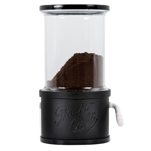 Lavatelli ProntoCaffè Black Coffee Powder Container and Dispenser for Coffee Makers up to 12 Cups, Replaceable Jar with 10 cm Tin, Compatible with Italian Mocha