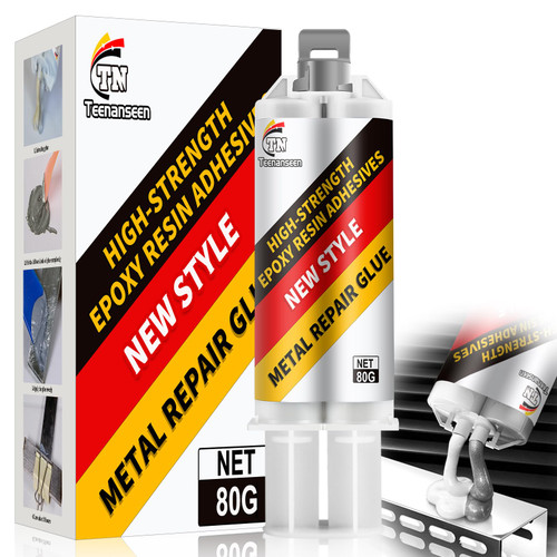 Teenanseen Metal Glue, Epoxy Resin, Liquid, Heavy Duty, High-Temperature, Heat Resistant, Waterproof, Versatile Bonding, 1 Pack-1765520545