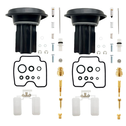 2-Pack Carburetor Rebuild Kits Carb Repair Kit with Diaphragm Replacement for Yamaha V Star 1100 XVS1100 1999-2007