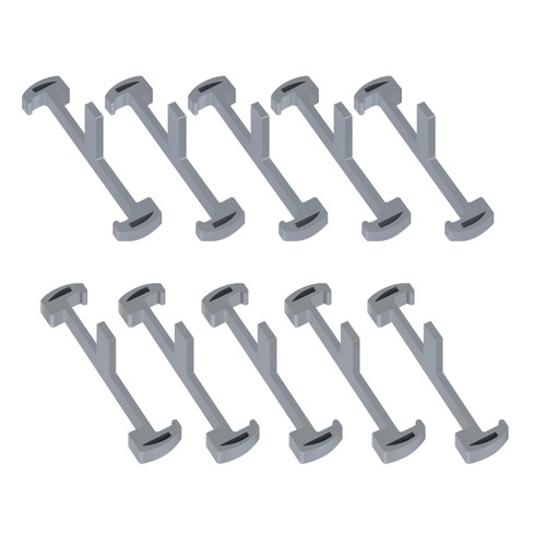 10pcs Plastic Linear Shower Drain Tile Tray Supporter, Shower Drain Clip for EXF Offset Linear Drain