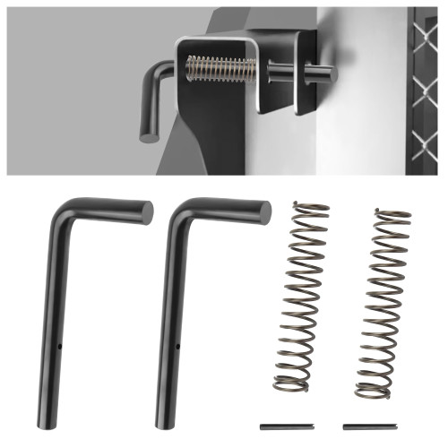 Stacool 2PCS 9/16" Trailer Gate Latch Kit with 2 Springs+2 Roll Pins,Heavy Duty Trailer Gate Pin Used to Replace Broken Trailer Gate Spring Latch,Iron Spring Latch Car Accessories-1765521589