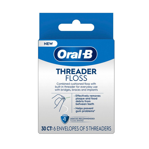 Glide Threader Floss, 30 Single-Use Packets each (Value Pack of 10)