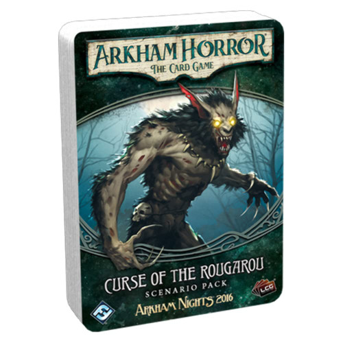 Fantasy Flight Games, Arkham Horror The Card Game: Scenario Pack - 1, Curse of The Rougarou, Card Game, Ages 14+, 1 to 4 Players, 60 to 120 Minutes Playing Time