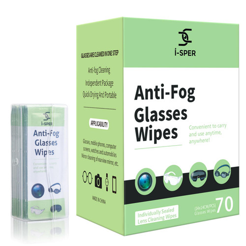 70 Count Anti Fog Lens Wipes for Eyeglasses, Pre-Moistened Individual Wrapped Glasses Wipes Lens Cleaner, with a Carrying Box, Defogging Screen Wipes for Eyeglasses, Sunglass, Goggles, Camera Lens 70 Count Anti Fog Lens Wipes for Eyeglasses, Pre-Moistened Individual Wrapped Glasses Wipes Lens Cleaner, with a Carrying Box, Defogging Screen Wipes for Eyeglasses, Sunglass, Goggles, Camera Lens