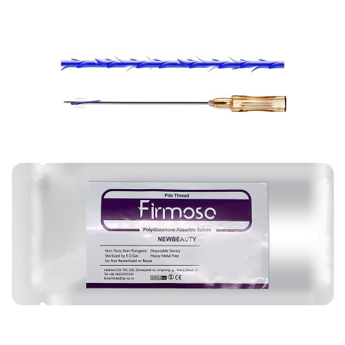 Firmosa PDO Thread For Face Lift Cog 6D L 19G 100mm,360° Barbed Design for Safe & Effective Long-Lasting Lifting of Facial Skin, Anti-Aging(10pcs) Firmosa PDO Thread For Face Lift Cog 6D L 19G 100mm,360° Barbed Design for Safe & Effective Long-Lasting Lifting of Facial Skin, Anti-Aging(10pcs)