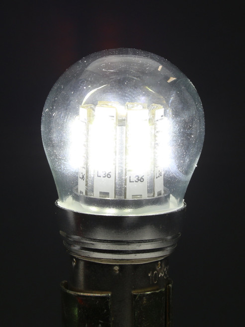 PilotLights LED RA-7512 W-1280 RA-7512-12, BAY15S Base, 10 to 30V LED Replacement Bulb