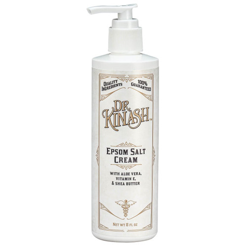 EasyComforts Dr. Kinash Soothing Epsom Salt Cream with aloe vera, vitamin E and shea butter to moisturize rough, dry skin, 8 ounces
