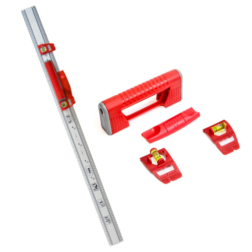 Kapro - 314 Set & Match Ruler System - Mark & Level - with Handle & Knife Guide, Ruler, and Slide & Lock Vials - Aluminium - 36 Inch
