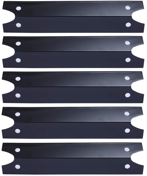 Votenli P9731A (5-Pack) 16 3/4" Porcelain Steel Heat Plate Replacement for Select Brinkmann, Charmglow Gas Grill Models (5-Pack)