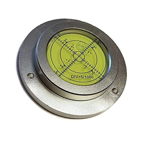 Preamer 4" High Accuracy Aluminium Housing Big Bullseye Level Bubble Spirit Level with Mounting Hole for RV Crane Pile Driver