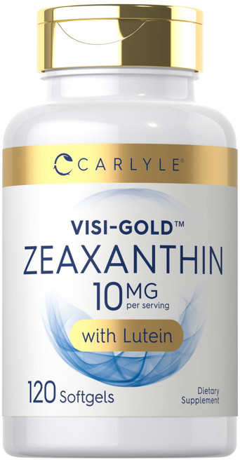 Carlyle Zeaxanthin 10mg | 120 Softgels | Eye Health Support with Lutein | Non-GMO, Gluten Free Supplement