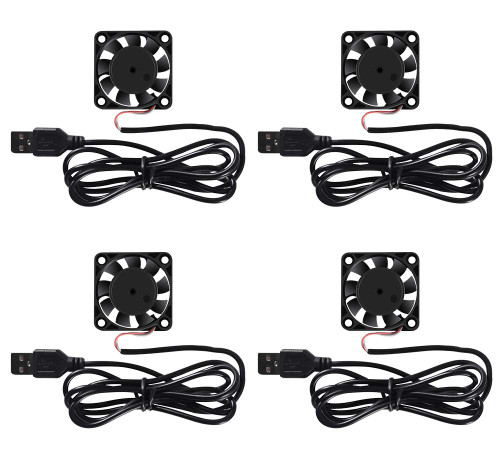 4 Pack USB Brushless Cooling Fan 40mm High Performance DC 5V Speed 4200 RPM for Small Appliances Series Replacement For Desktop 4 Pack USB Brushless Cooling Fan 40mm High Performance DC 5V Speed 4200 RPM for Small Appliances Series Replacement For Desktop