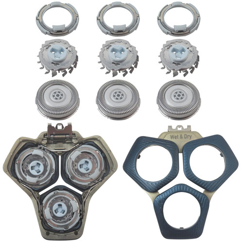 DEARCOOL SH71 Replacement Shaving Head for Philip Norelc 7000 & 5000 Series, S5531, S5532, S7731, S9931 - Restores Shaving Performance - Blue DEARCOOL SH71 Replacement Shaving Head for Philip Norelc 7000 & 5000 Series, S5531, S5532, S7731, S9931 - Restores Shaving Performance - Blue