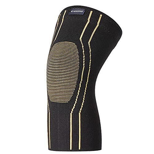 THX4COPPER Sport Compression Knee Brace for Joint Pain and Arthritis Relief, Improved Circulation Support for Running, Jogging, Workout, Gym-Best Knee Sleeve - (X-Large)