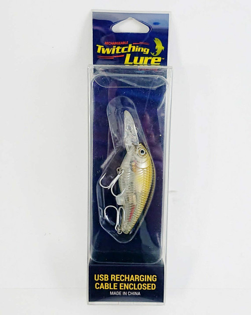 Rechargeable Flashing LED Vibra Fishing Lures Prawn Baits Crankbait Baby Bass