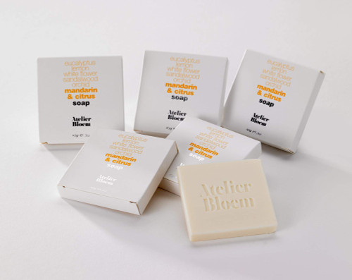 Atelier Bloem Mandarin & Citrus Bar Soap for Hands and Body - Kimpton Hotel Collection - Bath & Body - 1.3-Ounce Bars (Pack of 5)