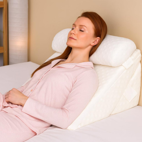 Flexicomfort Bed Wedge Pillow for Sleeping – Adjustable Post-Surgery Comfort (7-in-1) – Memory Foam Incline, Leg Elevation, and Head Support – Large 24-Inch with Washable Cover