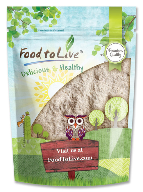 Food to Live Barley Flour, 2 Pounds – Fine Powder, Kosher, Vegan, Bulk. Rich in Fiber. Wheat Flour Alternative. Great for Baking. Product of the USA.