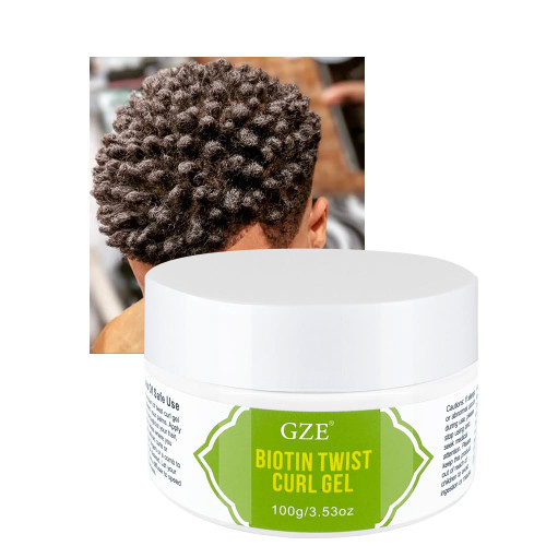 GZE Biotin Twist Curl Gel - Flexible Hold, Perfect For Twists, Moisturizing No Buildup - Lightweight Twist It Up