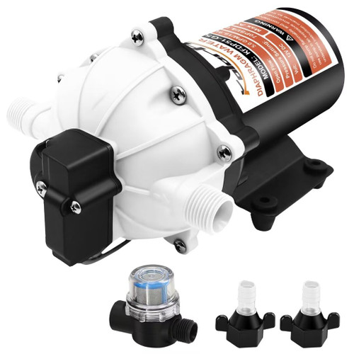 [Upgraded Version] 51-Series RV Water Pump,7.0GPM 70PSI 12V Fresh Water Pump with Heavy Duty Pressure Switch & Strainer for RV, Marine, Yacht, Caravan, Camper (51-7.0-70PSI)