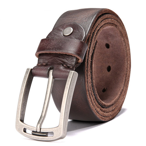 KEECOW Men's 100% Italian Cow Leather Belt Men With Anti-Scratch Buckle,Packed in a Box (1001-brown, 34-38) KEECOW Men's 100% Italian Cow Leather Belt Men With Anti-Scratch Buckle,Packed in a Box (1001-brown, 34-38)