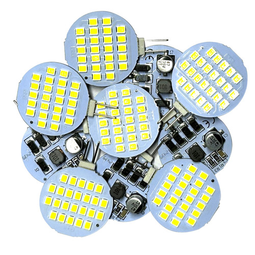 GRV G4 24-2835 SMD LED Bulb Lamp Super Bright Cool White RV Camper Cabinet Dome Light AC/DC12V-24V Pack of 10 (3.0Generation)