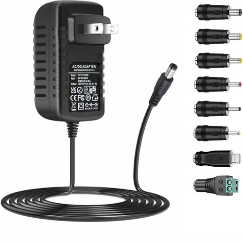 Universal AC Adapter 15V 1A Power Supply 15W AC110V to DC15V Power Driver 15V 100mA~1000mA All Compatible with 8 DC Plug Tips adapters Charger Transformer AC-DC Adapter (DC15V~1A) Universal AC Adapter 15V 1A Power Supply 15W AC110V to DC15V Power Driver 15V 100mA~1000mA All Compatible with 8 DC Plug Tips adapters Charger Transformer AC-DC Adapter (DC15V~1A)