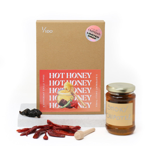 Hot Honey Making Kit by OurHands – Craft Your Own Sweet & Spicy Honey with 6 Unique Recipes – Includes Spices, Chillies, and Accessories Hot Honey Making Kit by OurHands – Craft Your Own Sweet & Spicy Honey with 6 Unique Recipes – Includes Spices, Chillies, and Accessories
