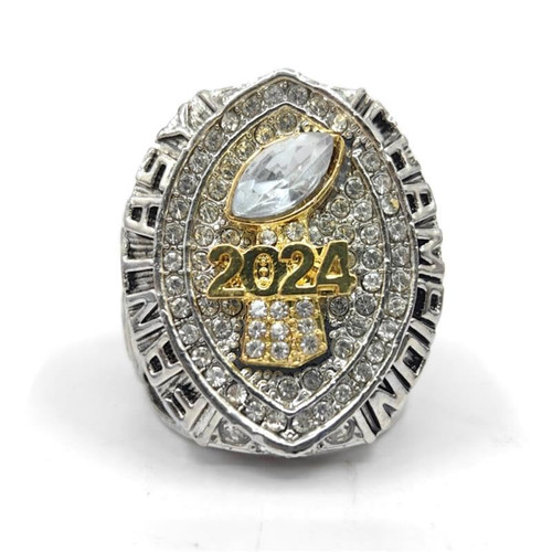 TUOYU Customized 2024 Fantasy Football League Championship Trophy Rings Prize (Silver,9)-1765813098
