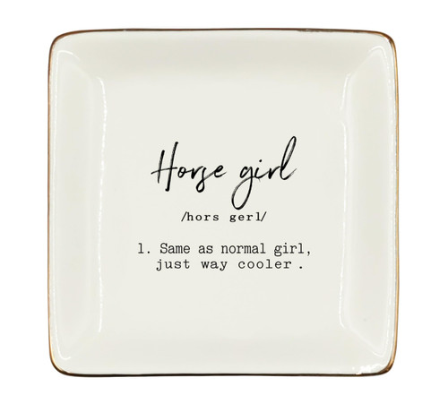 WODMIS Horse Gifts Ceramic Jewelry Tray Dish, Horse Lovers Horse Rider Gifts Jewelry Plate Ring Trinket Dish, Horse Lover Western Cowgirl Gifts for Women Teen Cowgirl Equestrian Gifts 295-1765815275
